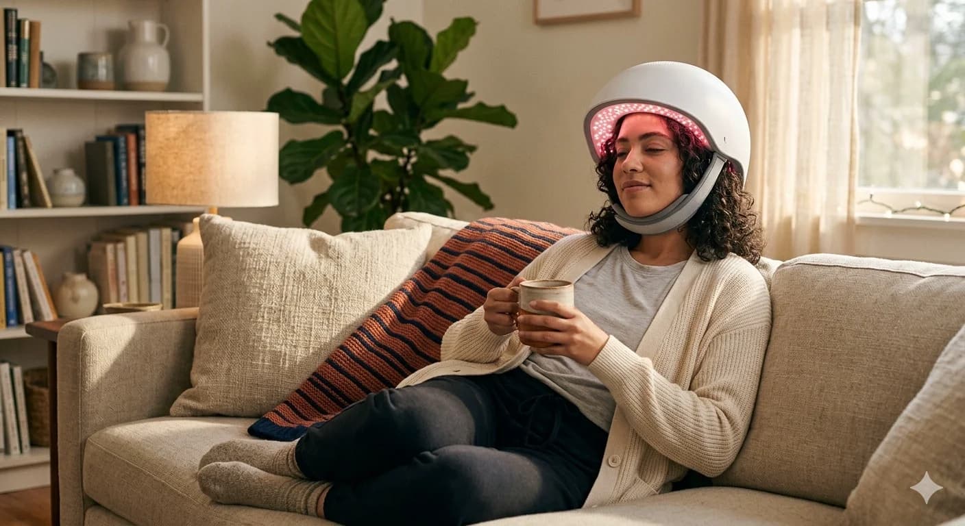 I Used the CurrentBody Hair Growth Helmet for 16 Weeks — Here's My Honest Before and After